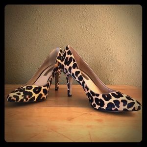 Leopard print heels
